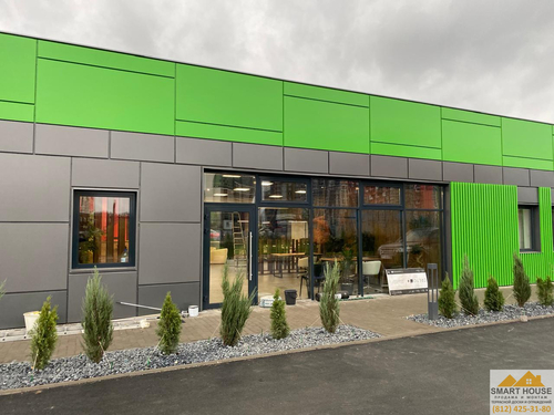 Фасад из композитных панелей