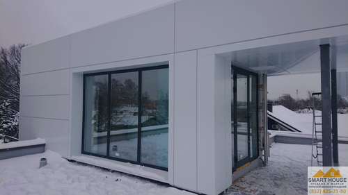 Коттедж из алюмокомпозита