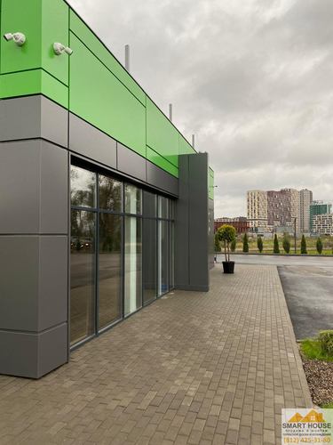 Фасад из композитных панелей